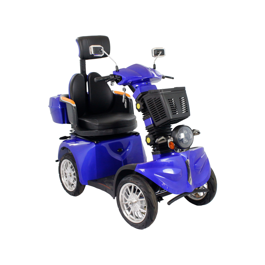GIO Tron PRO 4-Wheeled Smart Mobility Scooter | Blue | w/GIO PRO Battery