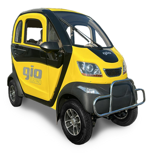 GIO All-Season Enclosed Mobility Scooter - Yellow & Black - With Winter Heater & Summer Fan